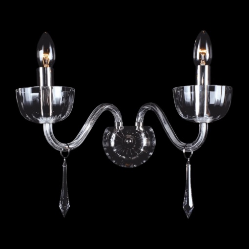 Aplica de perete cristal Bohemia cu 2 brate N21 901/02/3-H - Img 1
