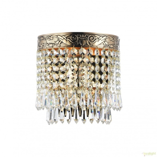 Aplica de perete cristal design elegant Palace auriu MYDIA890-WL-01-G