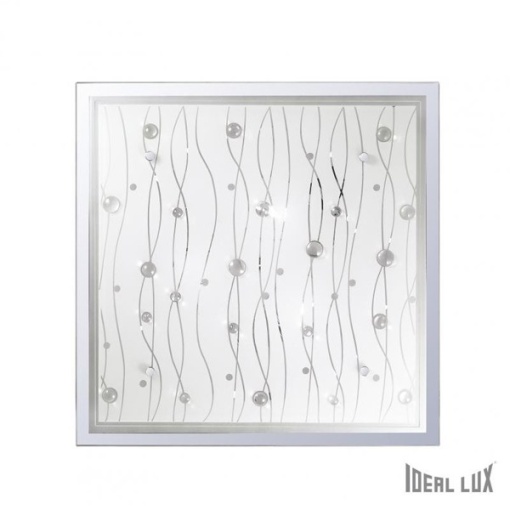 Aplica de perete, Plafonier dim. 42x42cm OCEAN PL3 TRASPARENTE 081441
