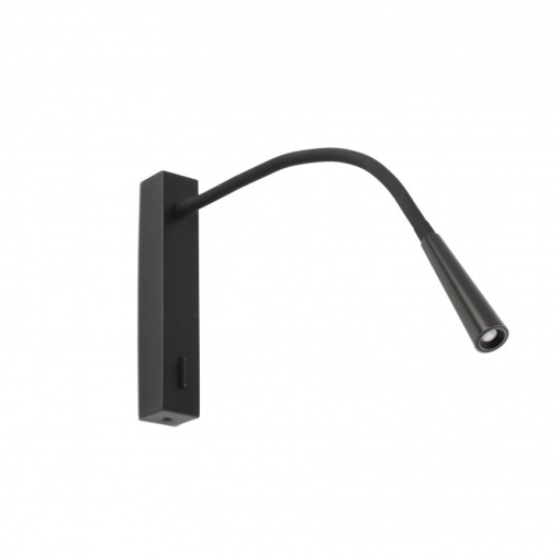 Aplica moderna cu reader FLIN LED Black 64319