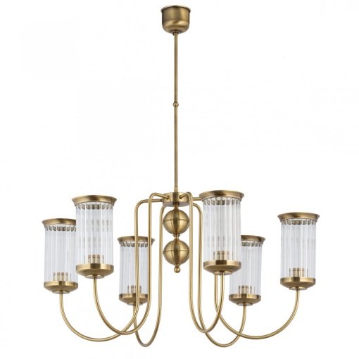 Candelabru 6 brate design clasic din alama OLZANO