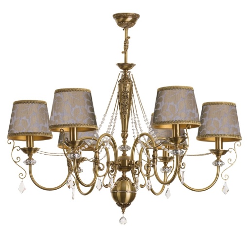 Candelabru 6 brate design clasic realizata manual, Cristal Swarovski Luca