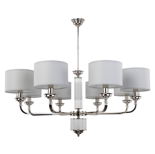 Candelabru 8 brate modern realizat manual Verde