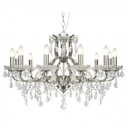 Candelabru stil clasic cu 12 brate Paris argintiu satin 87312-12SS SRT