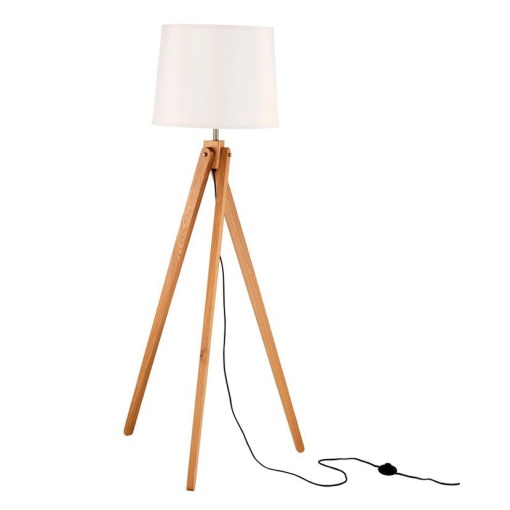 Lampadar cu trepied din lemn Alma NVL-60201