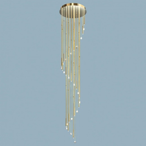 Lustra casa scarii, cristal Swarovski Spectra, Spiral 340cm