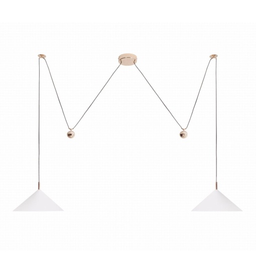 Lustra cu 2 pendule LED suspendate VULCANO II