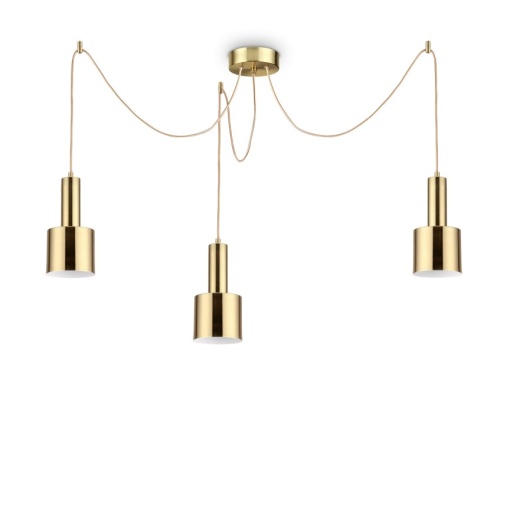 Lustra cu 3 pendule design modern HOLLY SP3 OTTONE