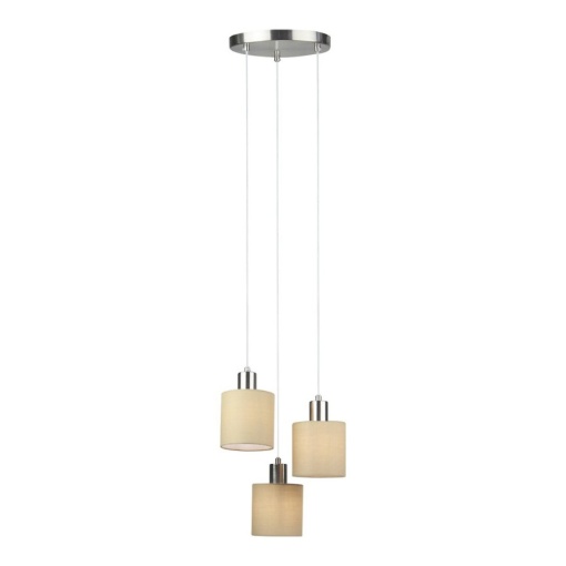 Lustra cu 3 pendule design modern NATINA bej 5012 RX