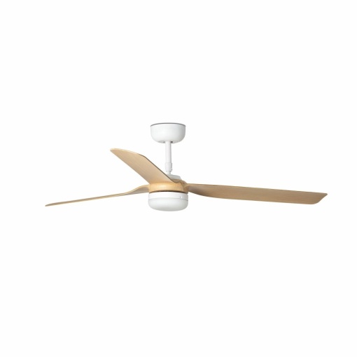 Lustra cu Ventilator si telecomanda PUNT M LED alb/artar
