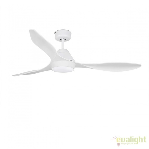 Lustra LED cu Ventilator si telecomanda design modern POLARIS alb 33346