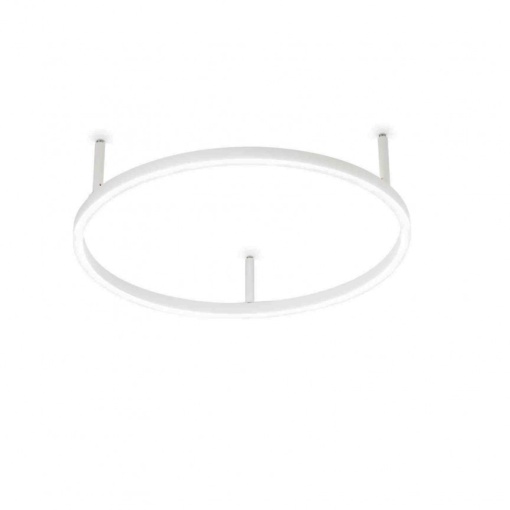 Lustra LED design modern geometric ORACLE SLIM PL D050 ROUND 3000K ON-OFF WH