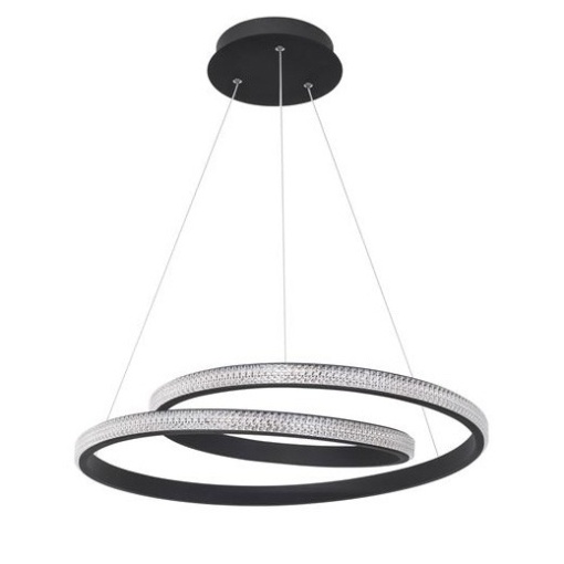 Lustra LED dimabila design elegant GRANIA negru