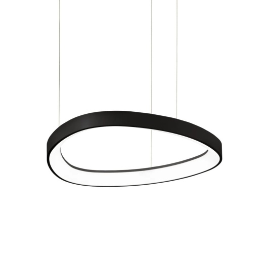 Lustra LED suspendata design circular Gemini sp d042 on-off 2700k negru
