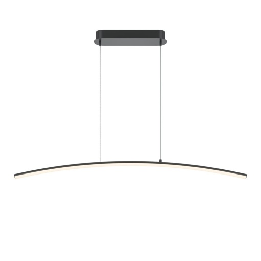 Lustra LED suspendata design minimalist Curve negru