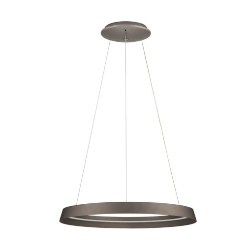 Lustra LED suspendata design modern circular ORMI brown - Img 1
