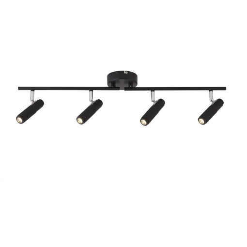 Lustra moderna cu 4 spoturi LED orientabile HANDLEBAR 71201-4BK SRT