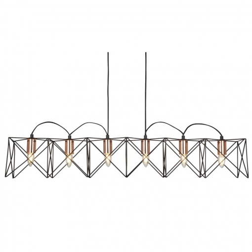 Lustra moderna design minimalist Anthea 8416-6BK SRT
