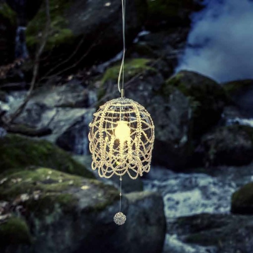 Lustra moderna Vision, eleganta, design LUX acoperita cu cristale ROSÉE BALL