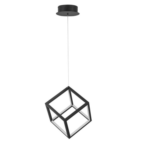 Lustra / Pendul LED design modern geometric GABBIA negru NVL-9818251
