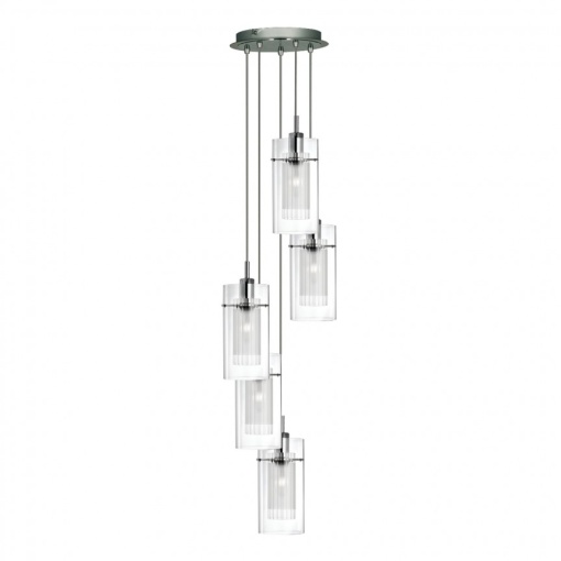 Lustra suspendata design modern Duo 5L crom 2305-5 SRT