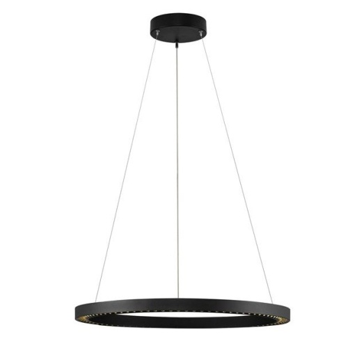 Lustra suspendata LED design circular DEOS negru NVL-9030894
