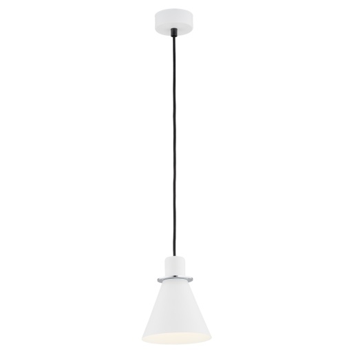 Pendul modern design retro Beverly alb/crom