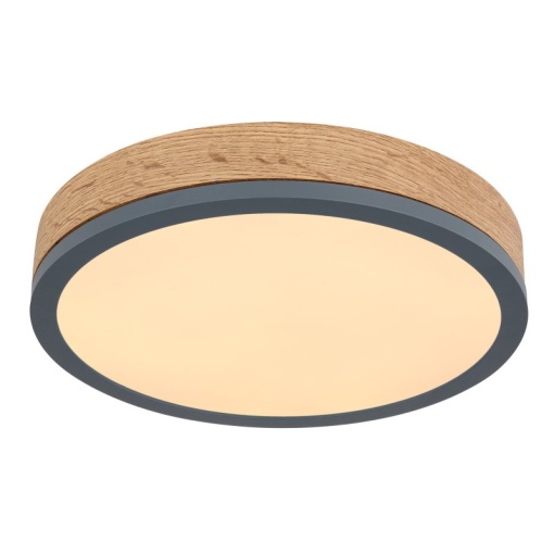 Plafoniera LED cu aspect lemn design slim DORO 30cm, 12W