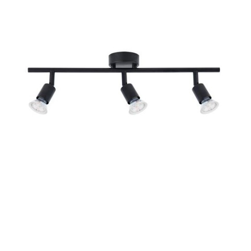 Plafonirea cu 3 spoturi design minimalist LUP negru