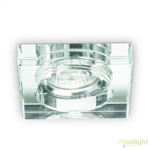 Set de 3 spoturi incastrabile BLUES FI1 SQUARE TRASPARENTE 114019