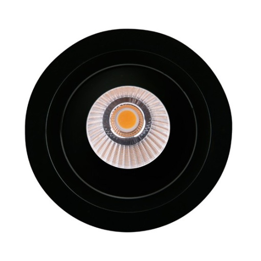 Spot LED directionabil, incastrabil tavan fals / plafon IP32 HIDEN negru H0110 MX