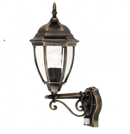 Aplica de perete exterior cu senzor IP44, up light, auriu antic Toronto 8380 RX