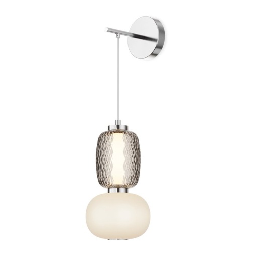 Aplica de perete LED design modern decorativ Pattern crom