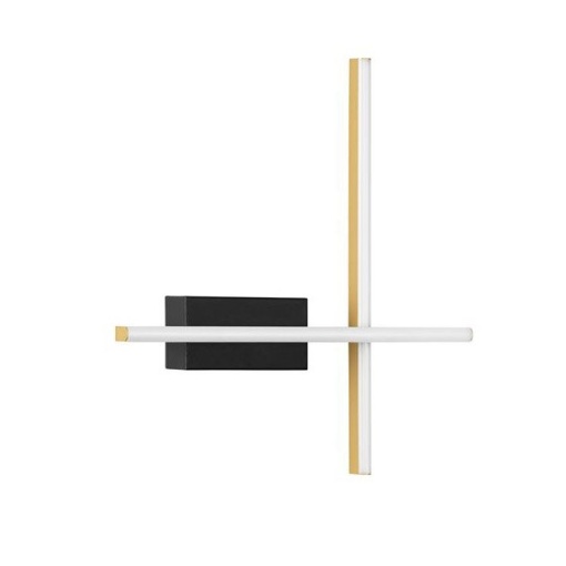 Aplica de perete LED design modern QUAM negru, auriu