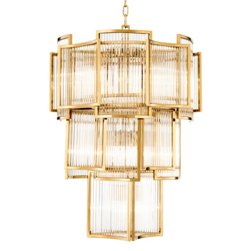 Candelabru elegant design LUX Jet Set, auriu 111673 HZ
