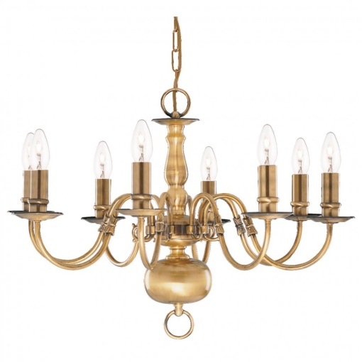 Candelabru traditional stil clasic Flemish alama 8L 1019-8AB SRT