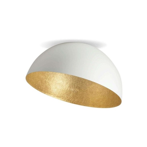 Lustra aplicata design decorativ Doris D-50cm alb/auriu