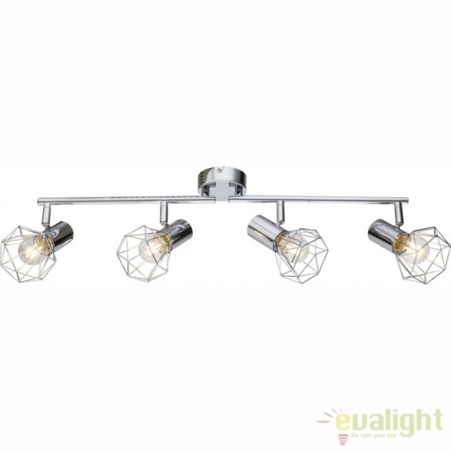 Lustra aplicata design modern 4 spoturi Xara I 54802-4 GL