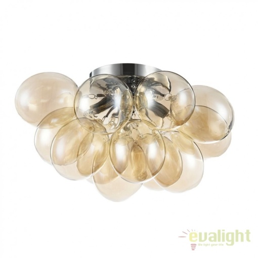 Lustra aplicata / Plafoniera design deosebit diam. 38cm Balbo chihlimbar MYMOD112-04-G