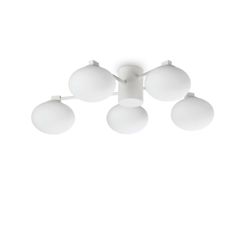Lustra aplicata stil minimalist Hermes pl5 d60 alba