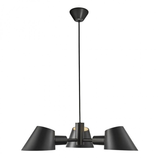 Lustra cu 3 brate design modern STAY negru 2120703003 NL