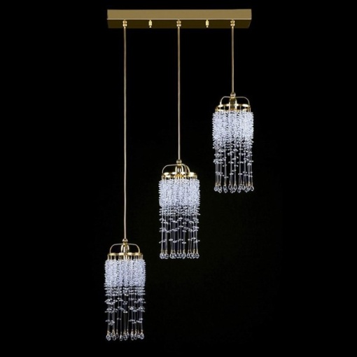 Lustra cu 3 pendule Cristal Bohemia Exclusive SMALL GAME RECTANGLE 01-03 CE