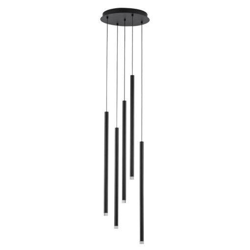 Lustra cu 5 pendule LED design tubular DANDIA