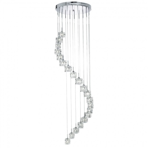 Lustra LED casa scarii design modern Ice Cube H-1,8M 6720-20-LED SRT