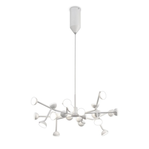 Lustra LED design modern ADN alb Medium