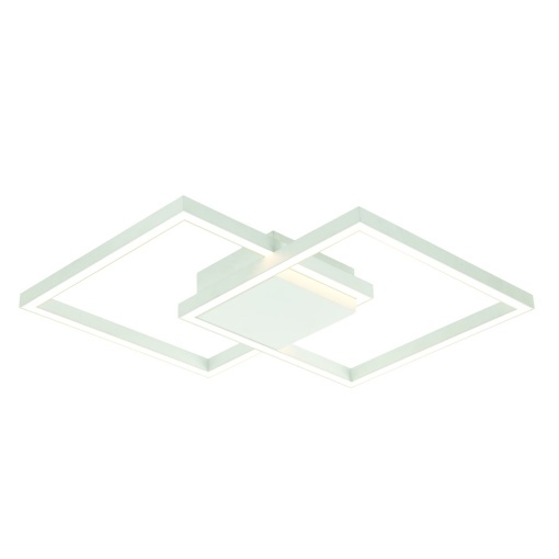 Lustra LED design modern geometric Erick alb