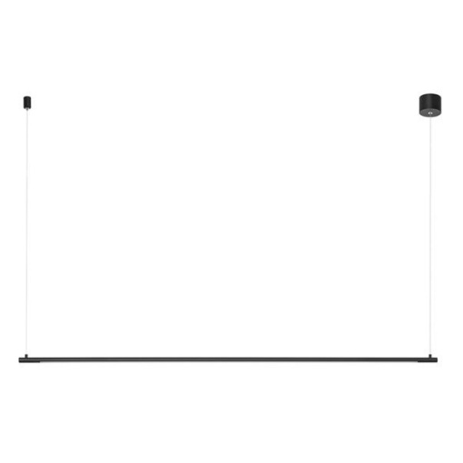 Lustra LED suspendata design liniar ELETTRA negru, L-120cm