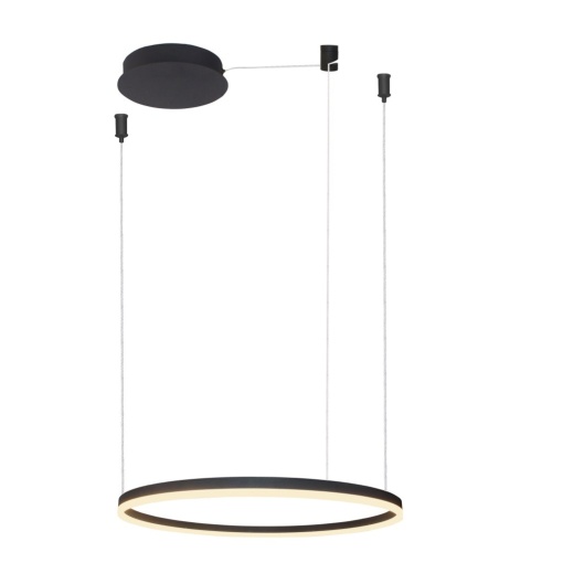 Lustra LED suspendata design modern circular geometric HALO PENDANT 60 BK