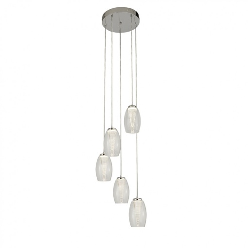 Lustra LED suspendata design modern Cyclone 5L 97291-5CL SRT