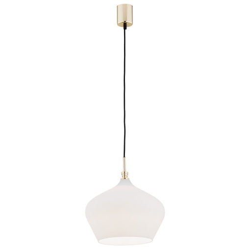 Lustra / Pendul modern design scandinav IRUN 30cm alb opal